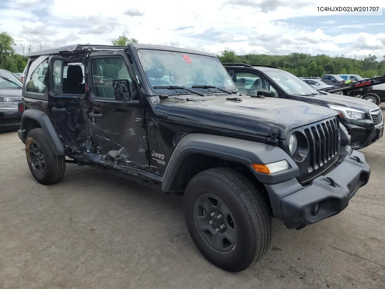 2020 Jeep Wrangler Unlimited Sport VIN: 1C4HJXDG2LW201707 Lot: 62218054