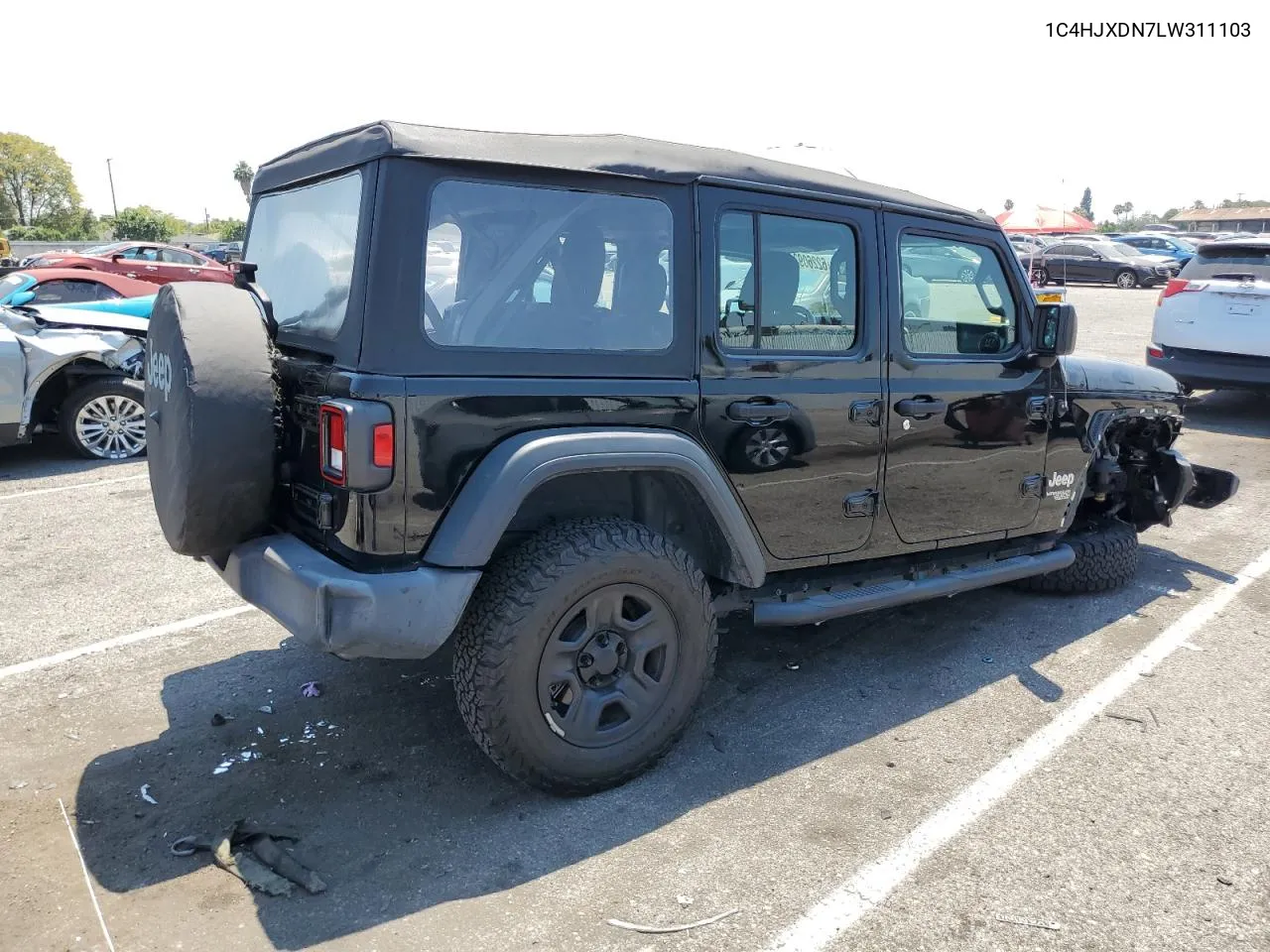 2020 Jeep Wrangler Unlimited Sport VIN: 1C4HJXDN7LW311103 Lot: 62260934