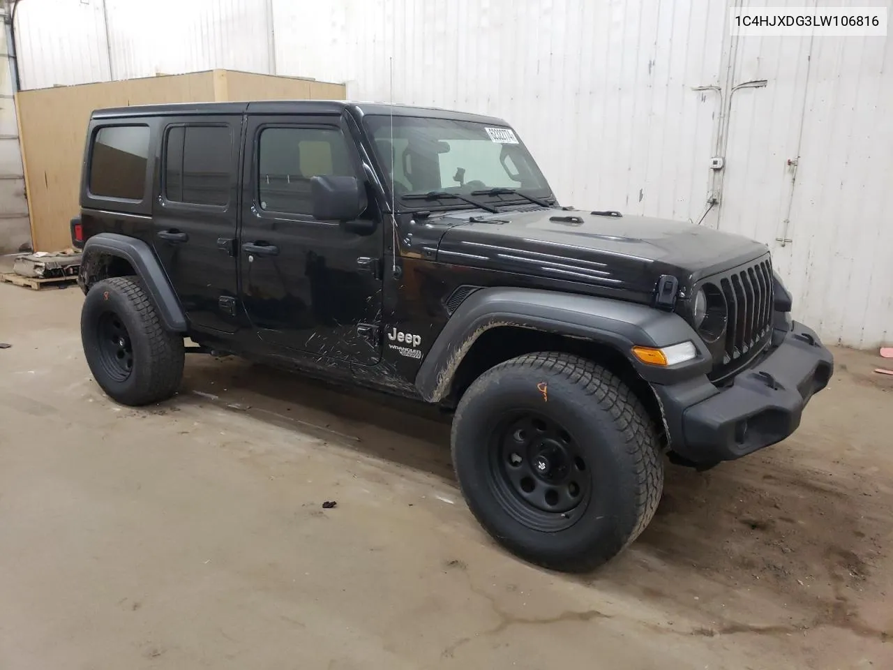 2020 Jeep Wrangler Unlimited Sport VIN: 1C4HJXDG3LW106816 Lot: 62322774