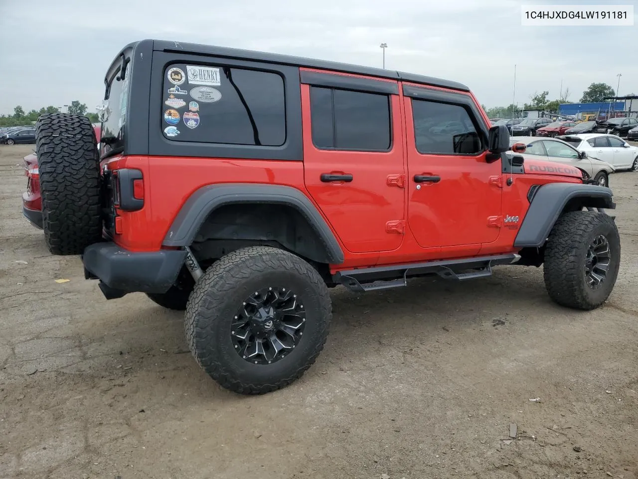 2020 Jeep Wrangler Unlimited Sport VIN: 1C4HJXDG4LW191181 Lot: 62334424