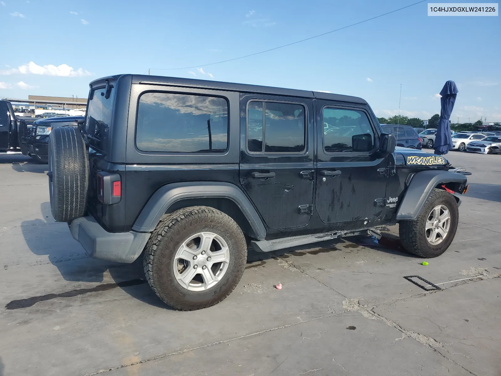 2020 Jeep Wrangler Unlimited Sport VIN: 1C4HJXDGXLW241226 Lot: 62494754