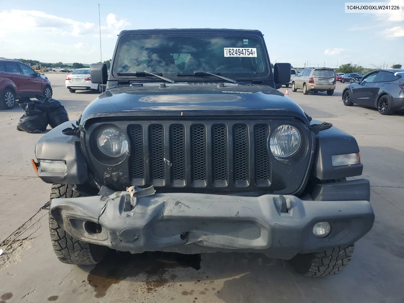 2020 Jeep Wrangler Unlimited Sport VIN: 1C4HJXDGXLW241226 Lot: 62494754