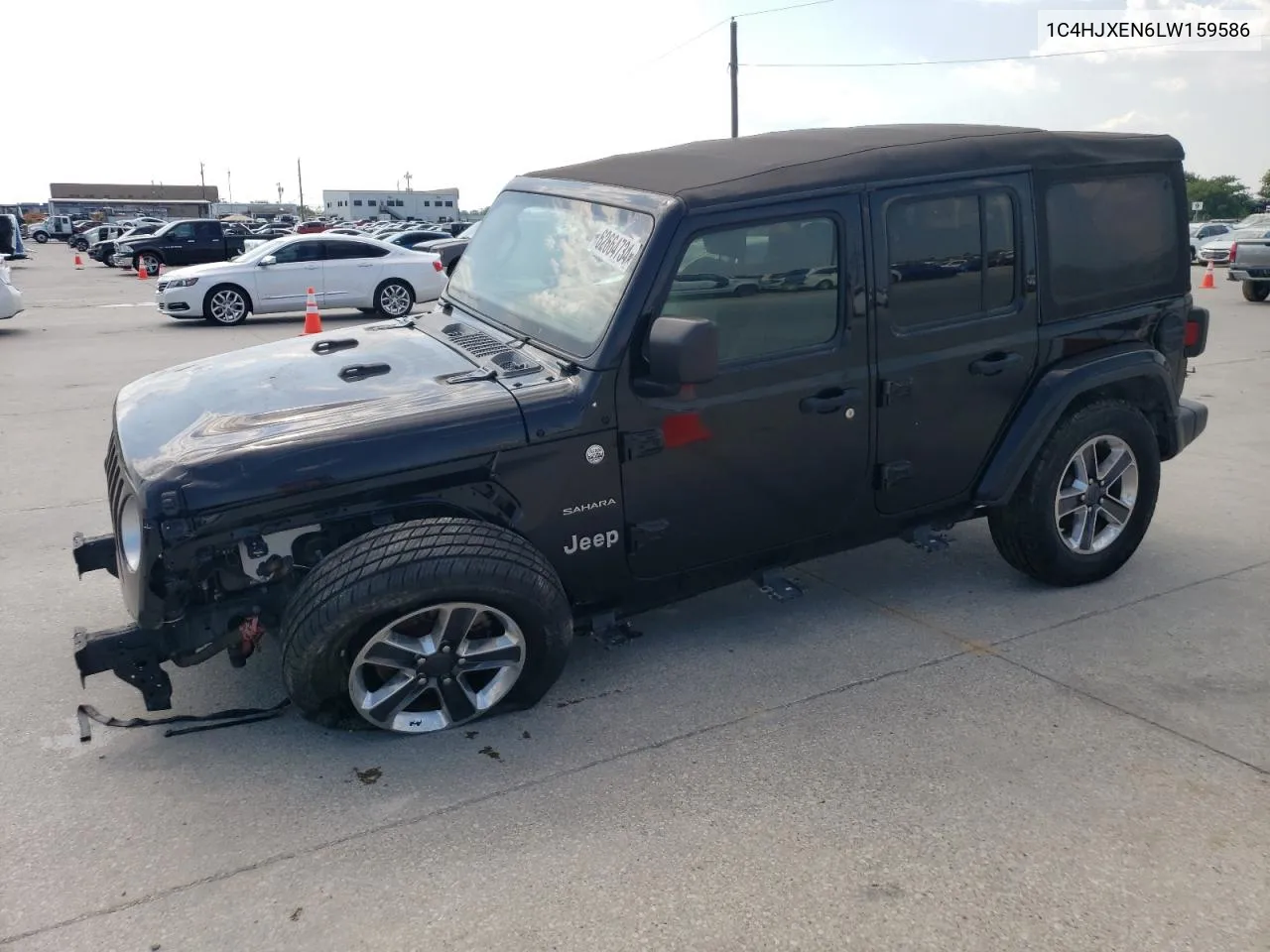 2020 Jeep Wrangler Unlimited Sahara VIN: 1C4HJXEN6LW159586 Lot: 62664734