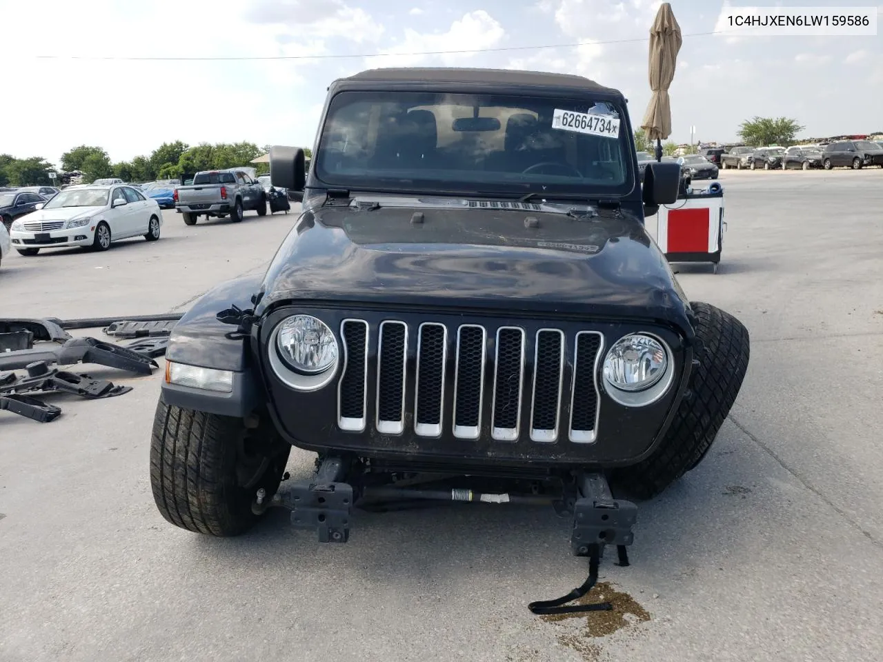 2020 Jeep Wrangler Unlimited Sahara VIN: 1C4HJXEN6LW159586 Lot: 62664734