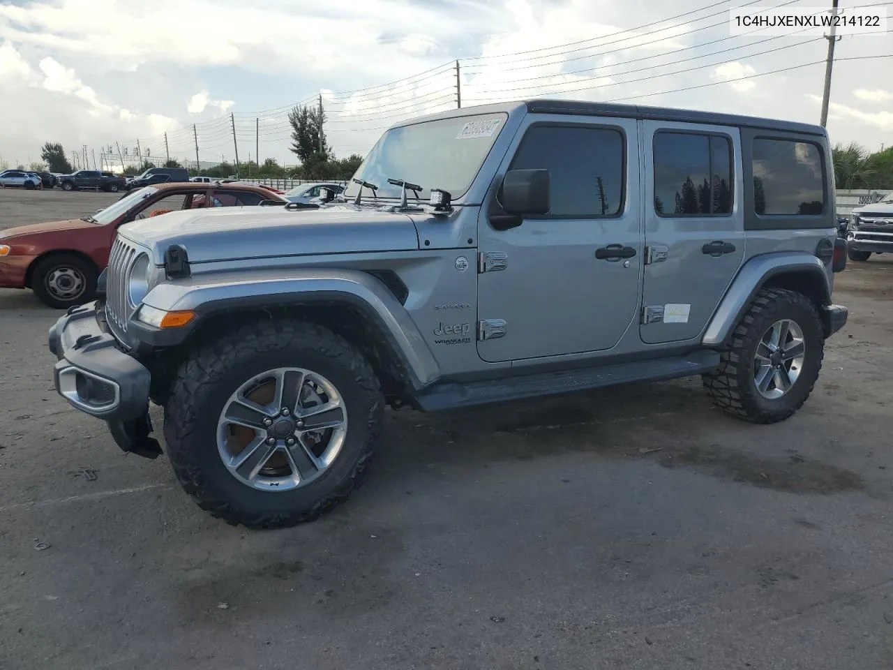 2020 Jeep Wrangler Unlimited Sahara VIN: 1C4HJXENXLW214122 Lot: 62690934