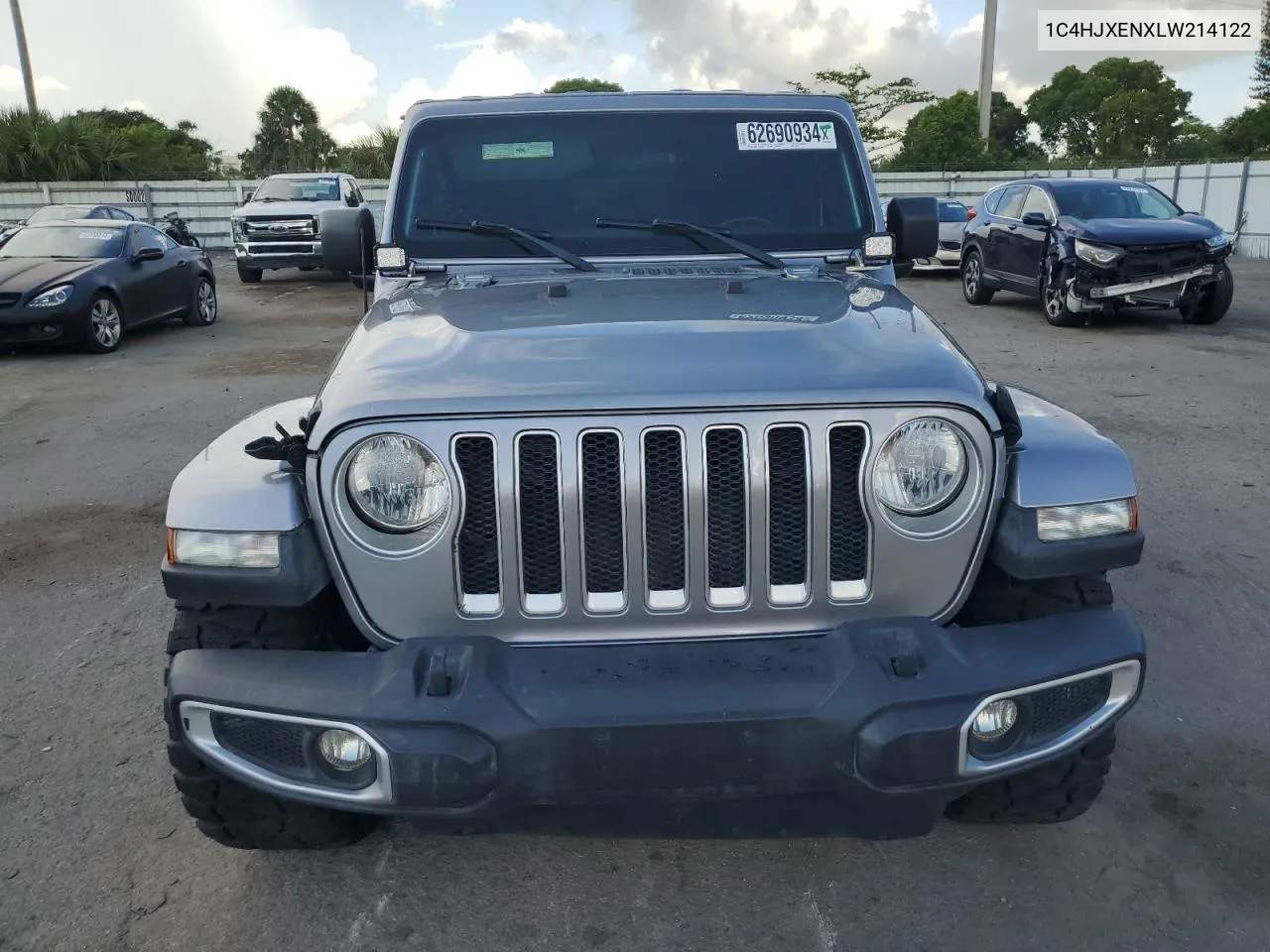 2020 Jeep Wrangler Unlimited Sahara VIN: 1C4HJXENXLW214122 Lot: 62690934