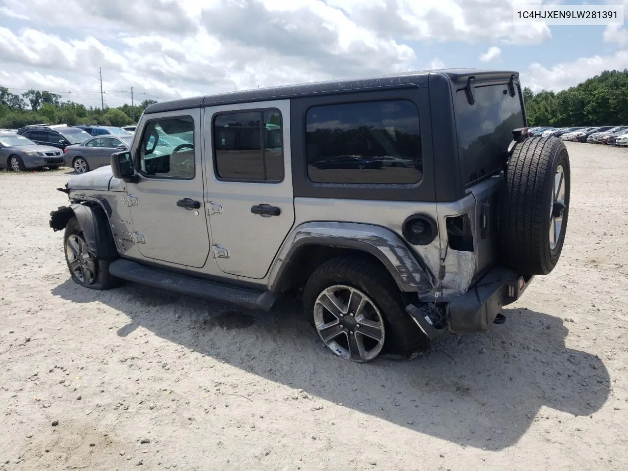 2020 Jeep Wrangler Unlimited Sahara VIN: 1C4HJXEN9LW281391 Lot: 62729524