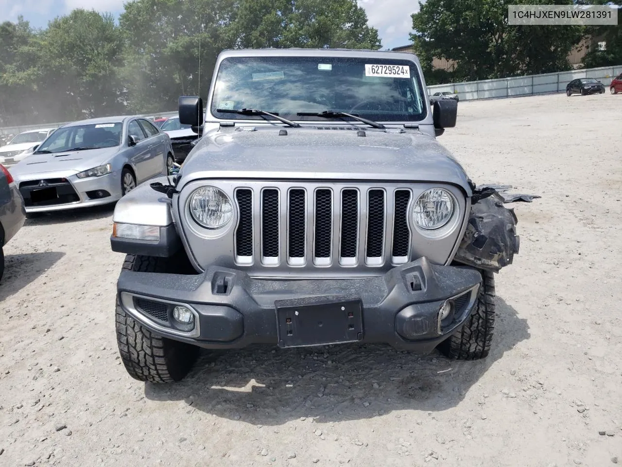 2020 Jeep Wrangler Unlimited Sahara VIN: 1C4HJXEN9LW281391 Lot: 62729524