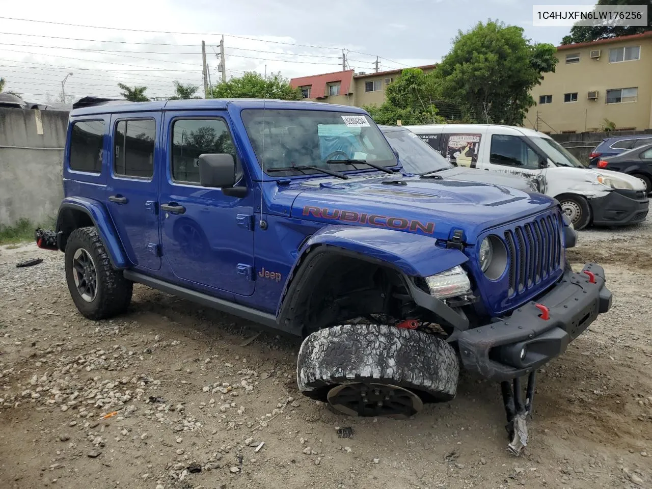 2020 Jeep Wrangler Unlimited Rubicon VIN: 1C4HJXFN6LW176256 Lot: 62804264