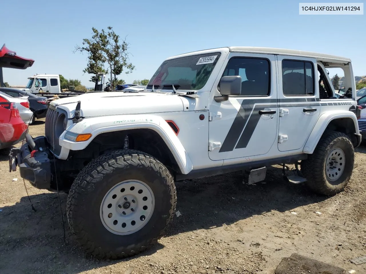 2020 Jeep Wrangler Unlimited Rubicon VIN: 1C4HJXFG2LW141294 Lot: 62955994