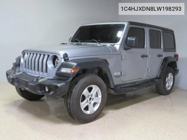 2020 Jeep Wrangler Unlimited Sport VIN: 1C4HJXDN8LW198293 Lot: 63099504