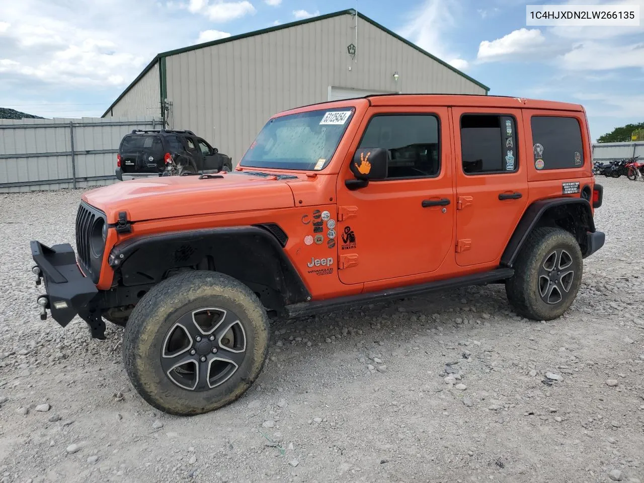 2020 Jeep Wrangler Unlimited Sport VIN: 1C4HJXDN2LW266135 Lot: 63125454