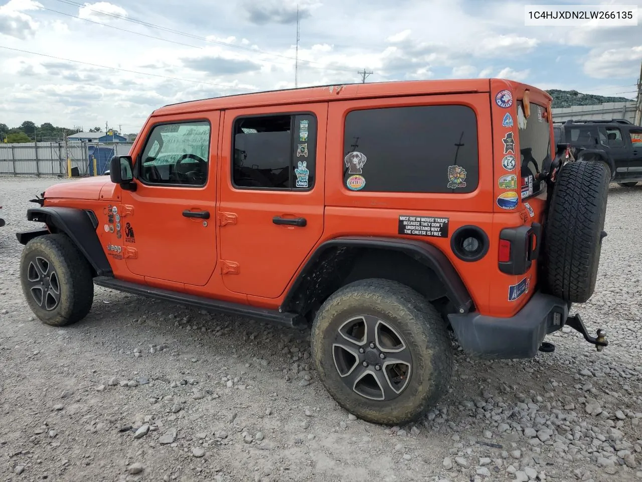 2020 Jeep Wrangler Unlimited Sport VIN: 1C4HJXDN2LW266135 Lot: 63125454