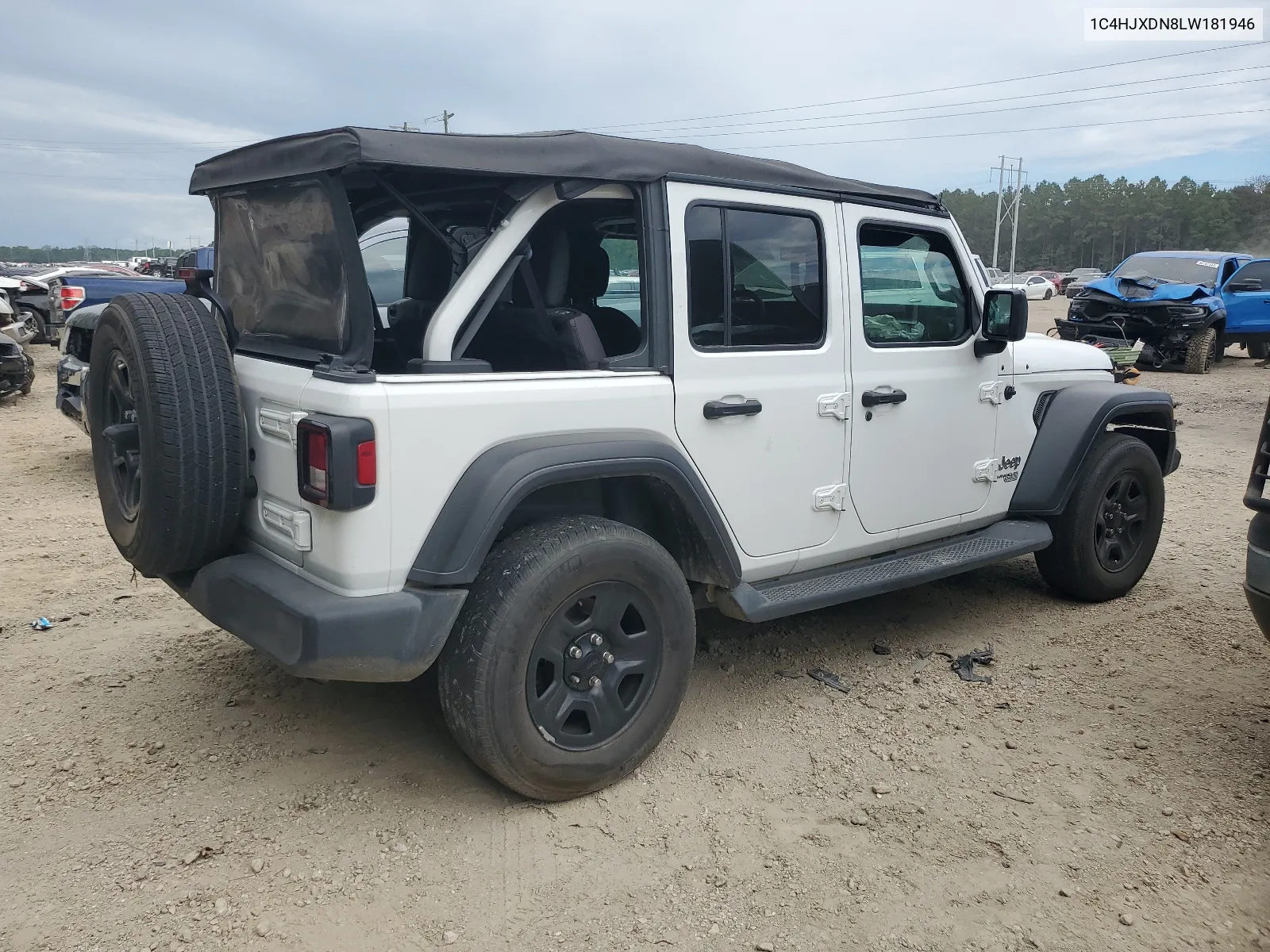 2020 Jeep Wrangler Unlimited Sport VIN: 1C4HJXDN8LW181946 Lot: 63492964