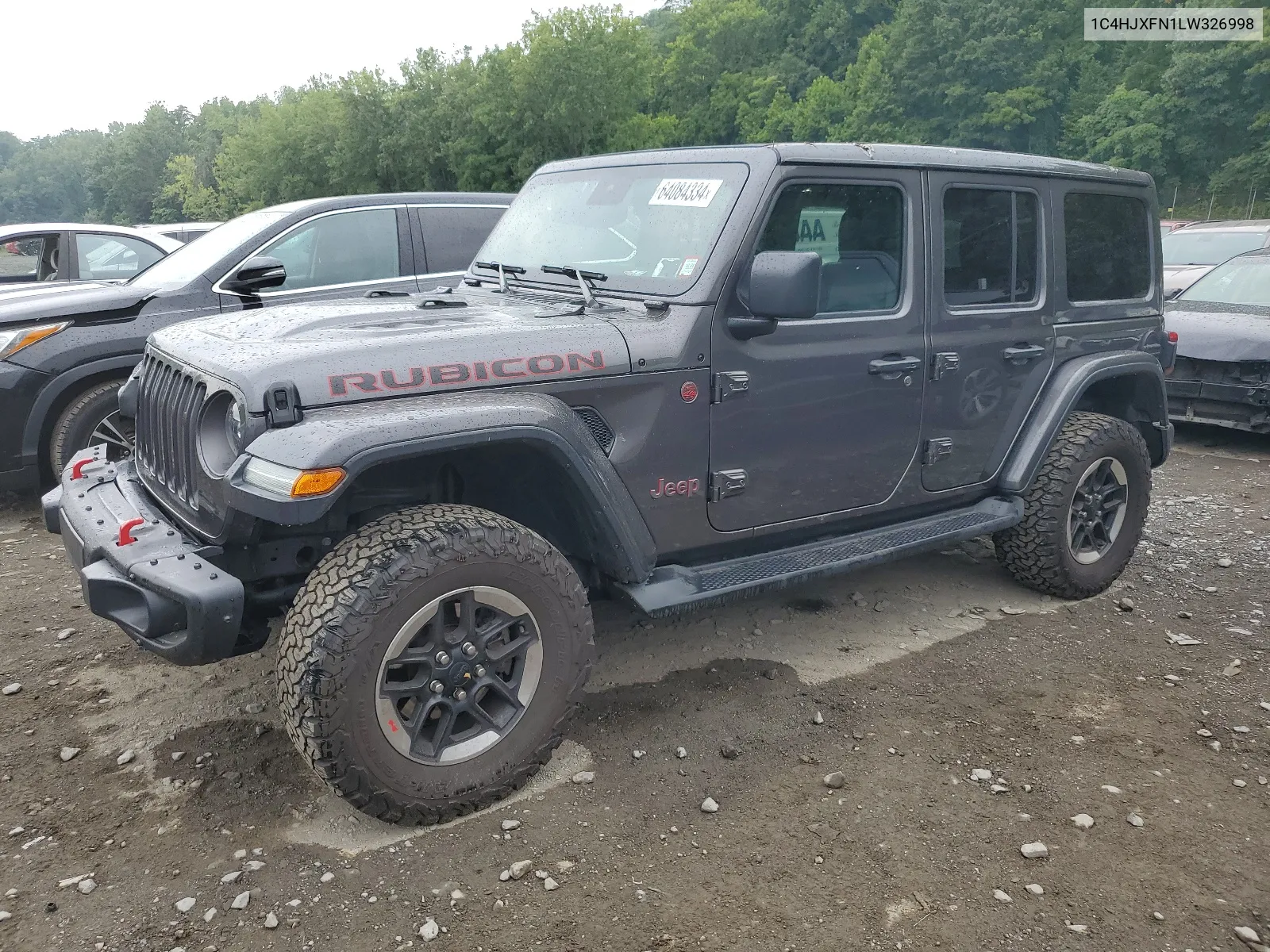 2020 Jeep Wrangler Unlimited Rubicon VIN: 1C4HJXFN1LW326998 Lot: 64084334