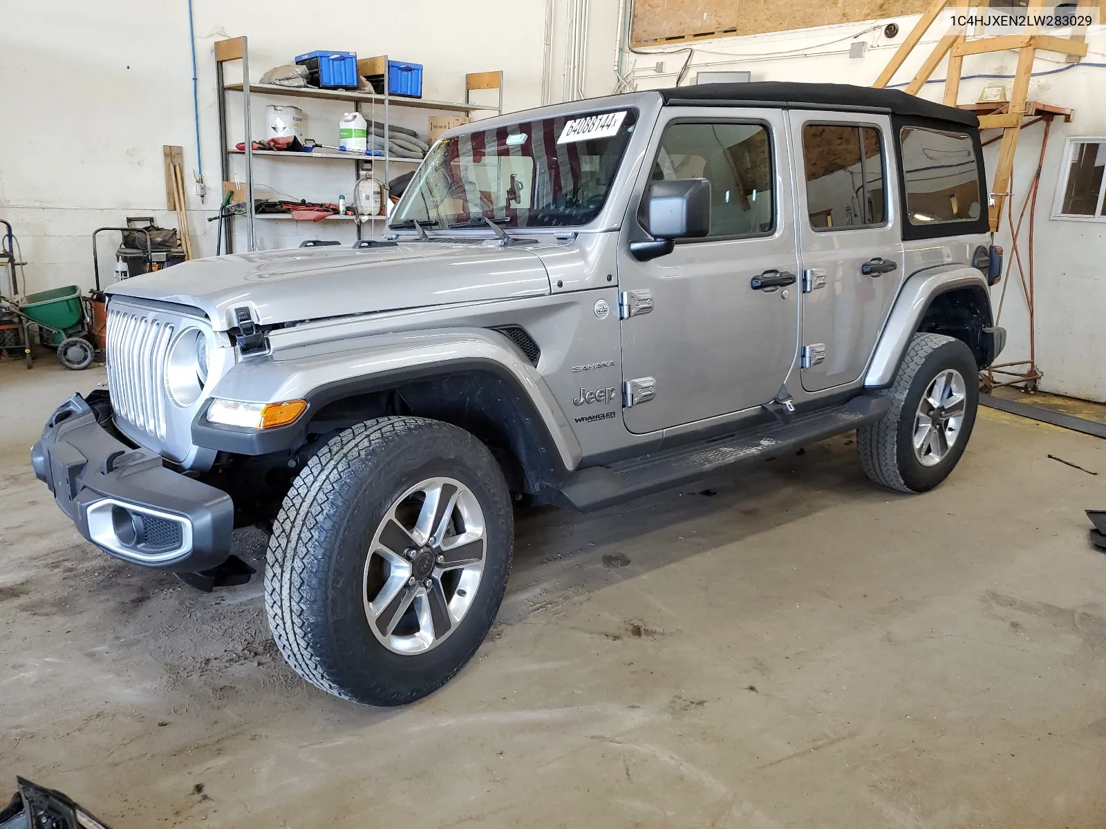 2020 Jeep Wrangler Unlimited Sahara VIN: 1C4HJXEN2LW283029 Lot: 64088144