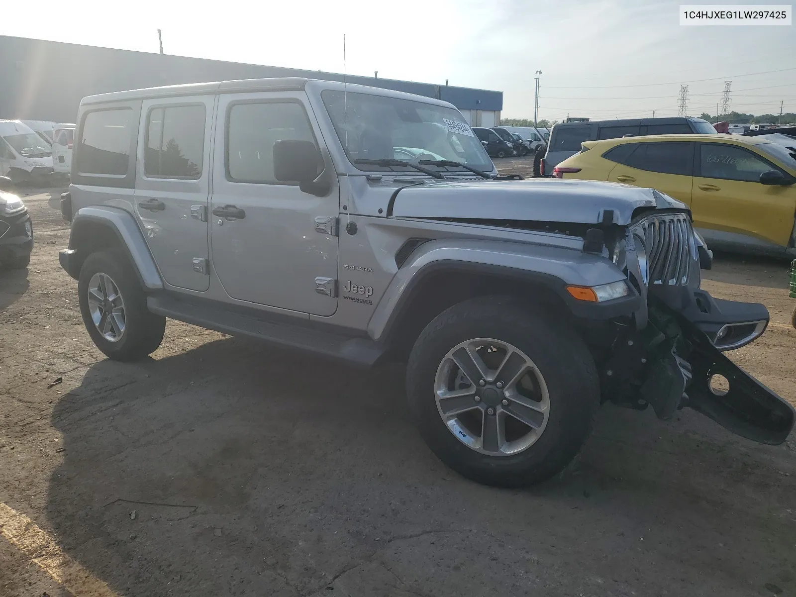 2020 Jeep Wrangler Unlimited Sahara VIN: 1C4HJXEG1LW297425 Lot: 64494244