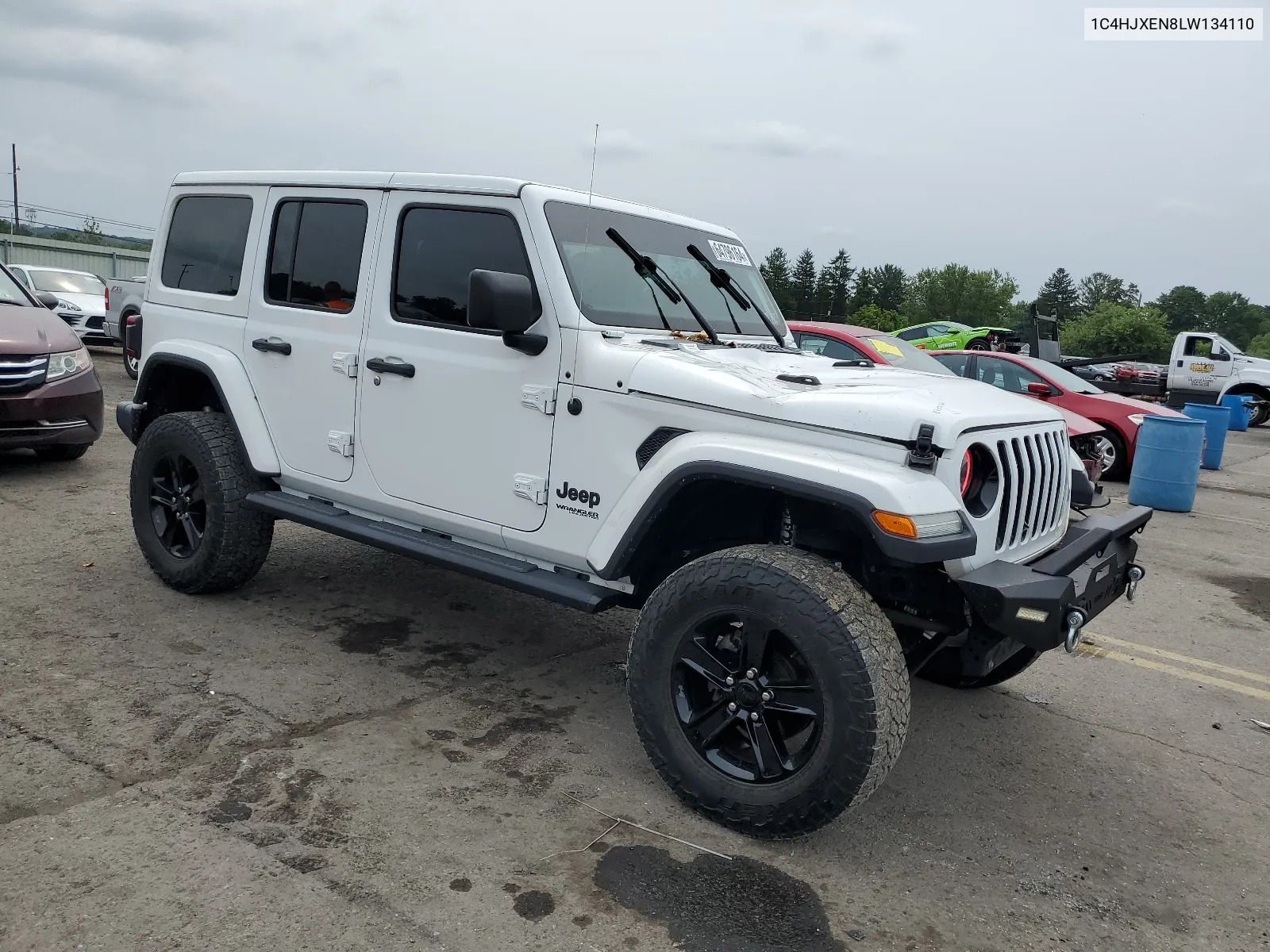 2020 Jeep Wrangler Unlimited Sahara VIN: 1C4HJXEN8LW134110 Lot: 64796164