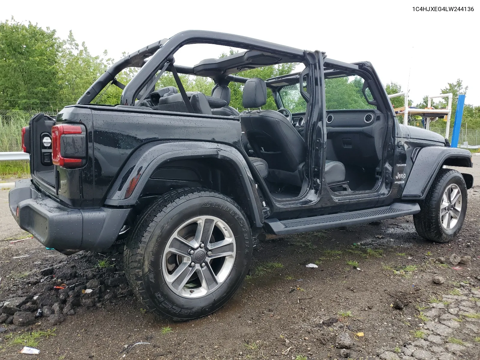 2020 Jeep Wrangler Unlimited Sahara VIN: 1C4HJXEG4LW244136 Lot: 64855364