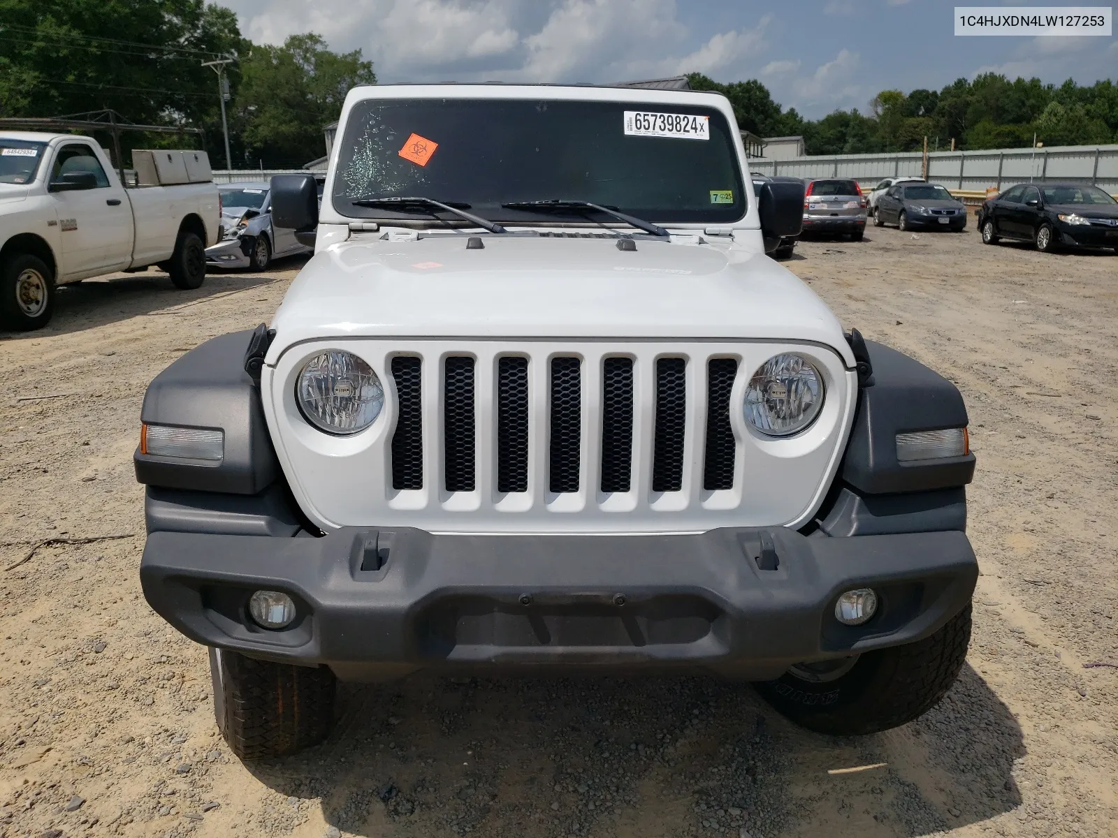 2020 Jeep Wrangler Unlimited Sport VIN: 1C4HJXDN4LW127253 Lot: 65739824