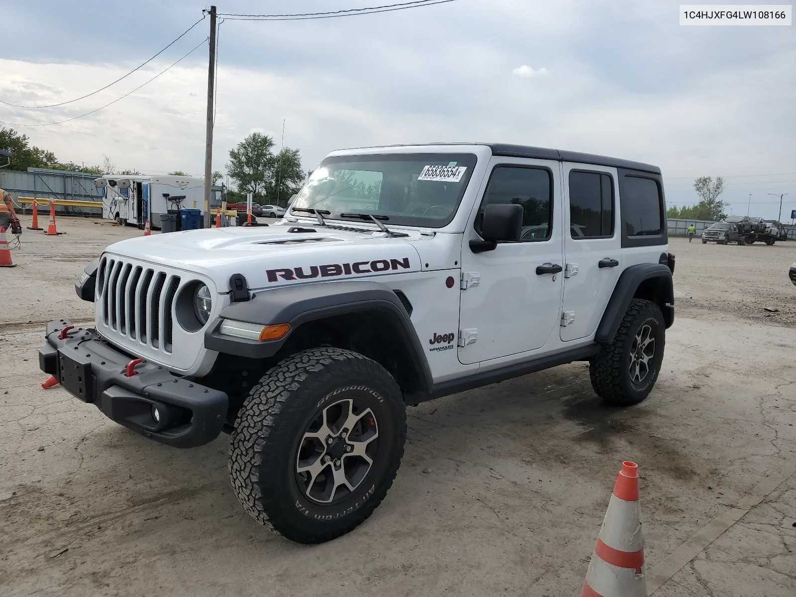 2020 Jeep Wrangler Unlimited Rubicon VIN: 1C4HJXFG4LW108166 Lot: 65836554