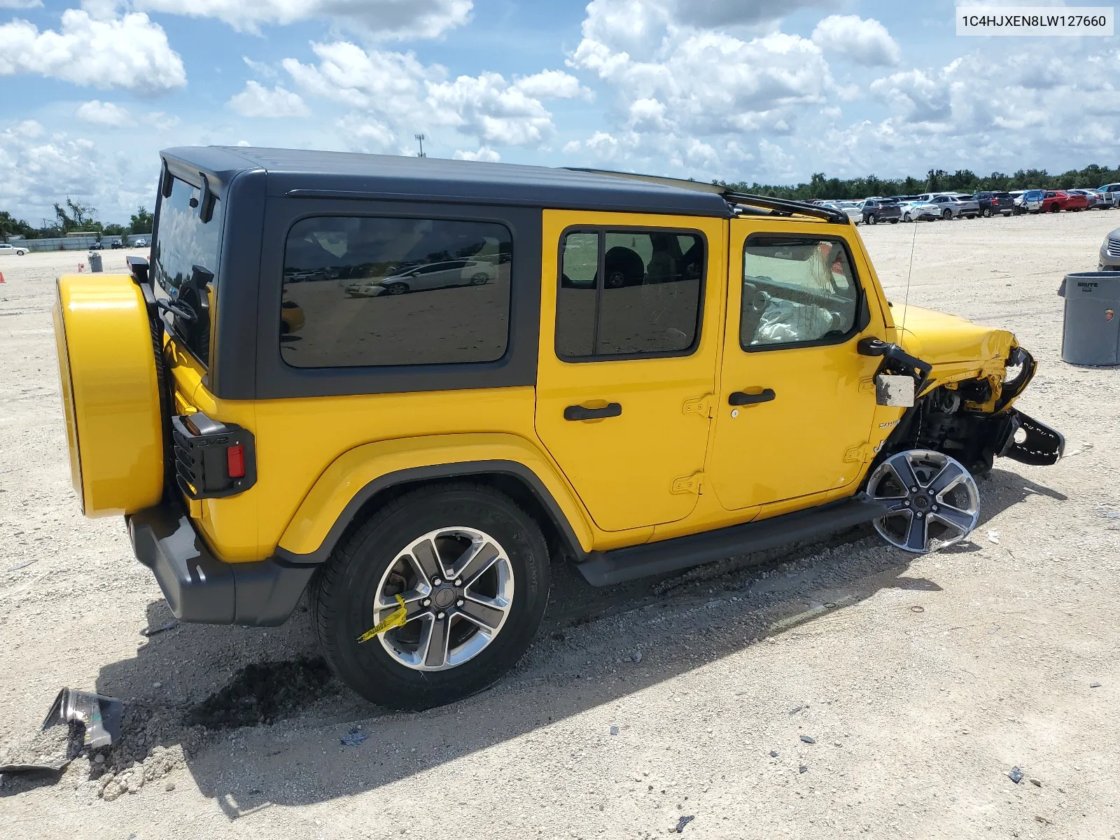 2020 Jeep Wrangler Unlimited Sahara VIN: 1C4HJXEN8LW127660 Lot: 65964234