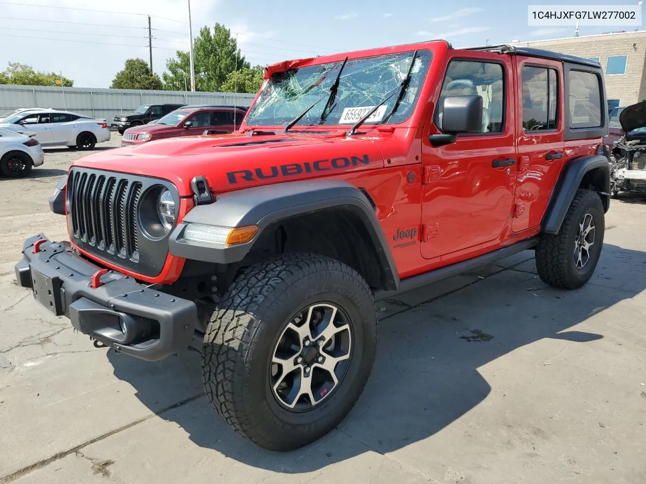 2020 Jeep Wrangler Unlimited Rubicon VIN: 1C4HJXFG7LW277002 Lot: 65992724