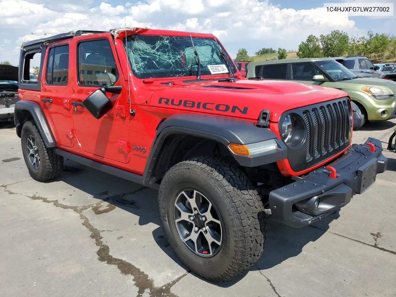 2020 Jeep Wrangler Unlimited Rubicon VIN: 1C4HJXFG7LW277002 Lot: 65992724