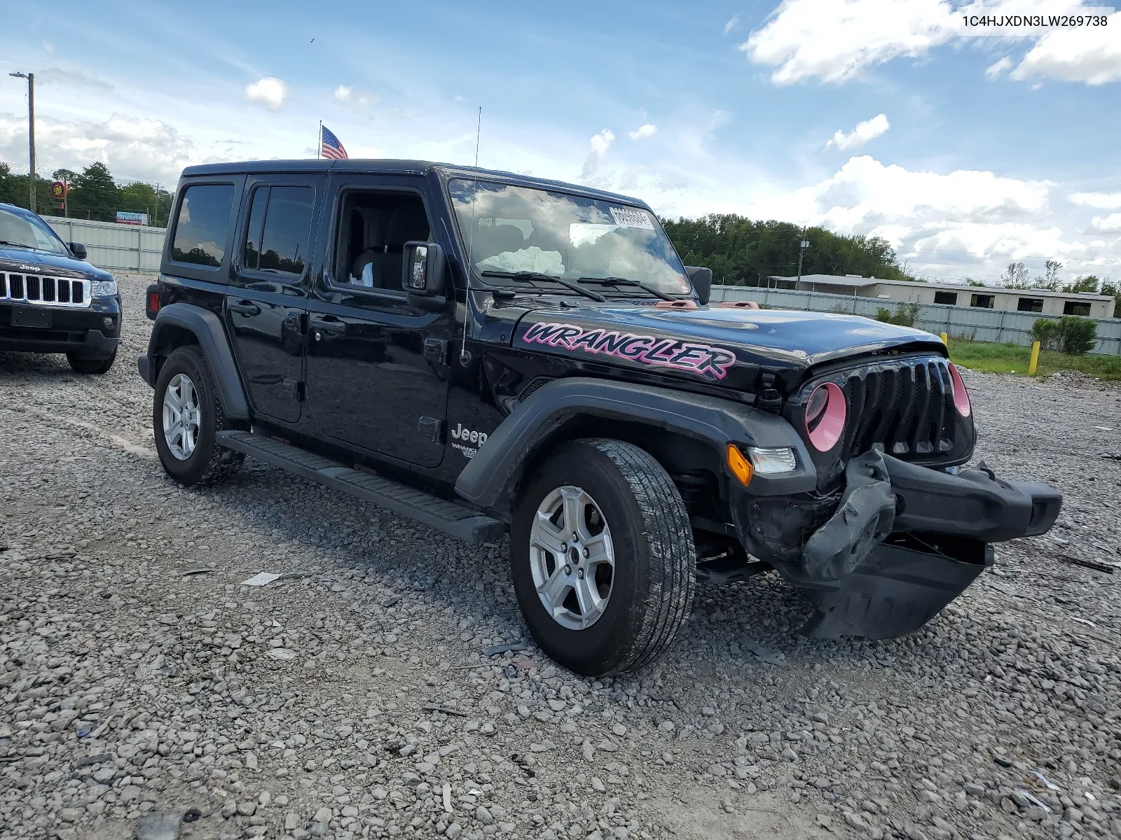 1C4HJXDN3LW269738 2020 Jeep Wrangler Unlimited Sport