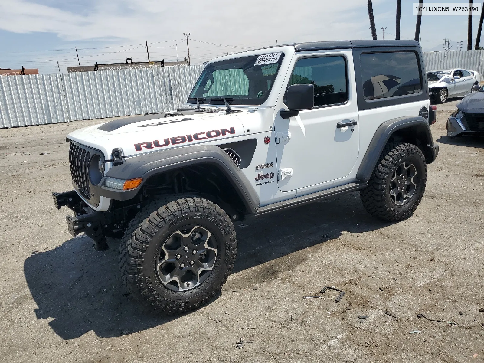 2020 Jeep Wrangler Rubicon VIN: 1C4HJXCN5LW263490 Lot: 66437014