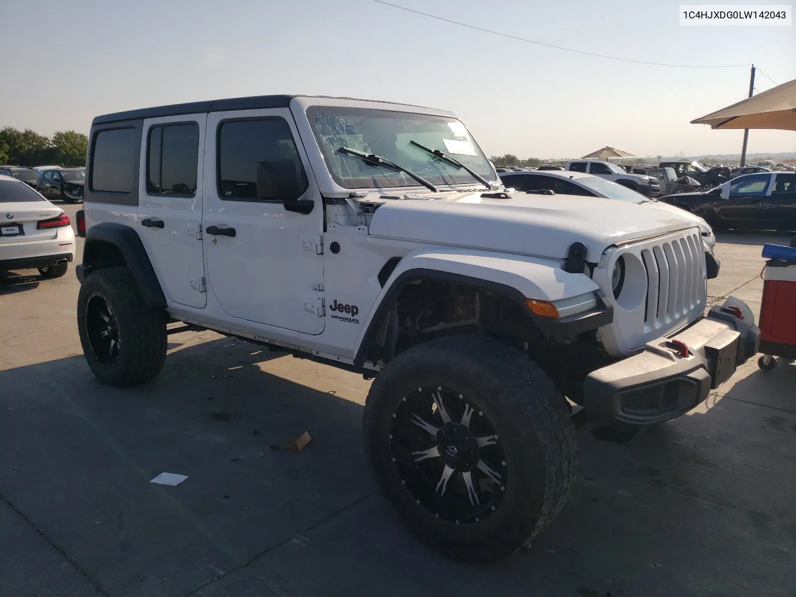 2020 Jeep Wrangler Unlimited Sport VIN: 1C4HJXDG0LW142043 Lot: 66550534