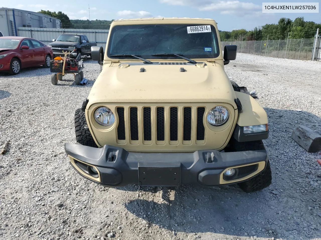 2020 Jeep Wrangler Unlimited Sahara VIN: 1C4HJXEN1LW257036 Lot: 66862914