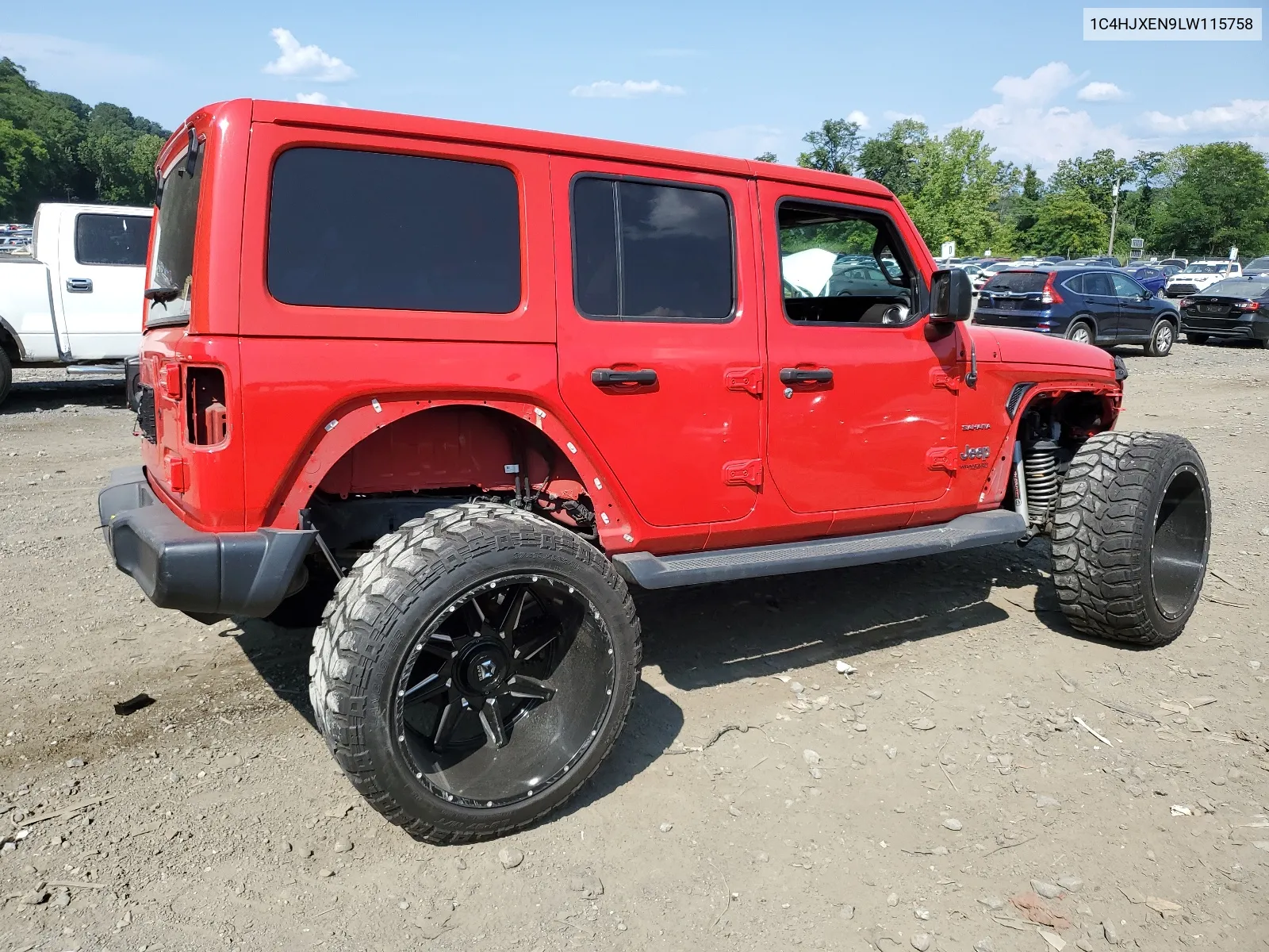 2020 Jeep Wrangler Unlimited Sahara VIN: 1C4HJXEN9LW115758 Lot: 67133714