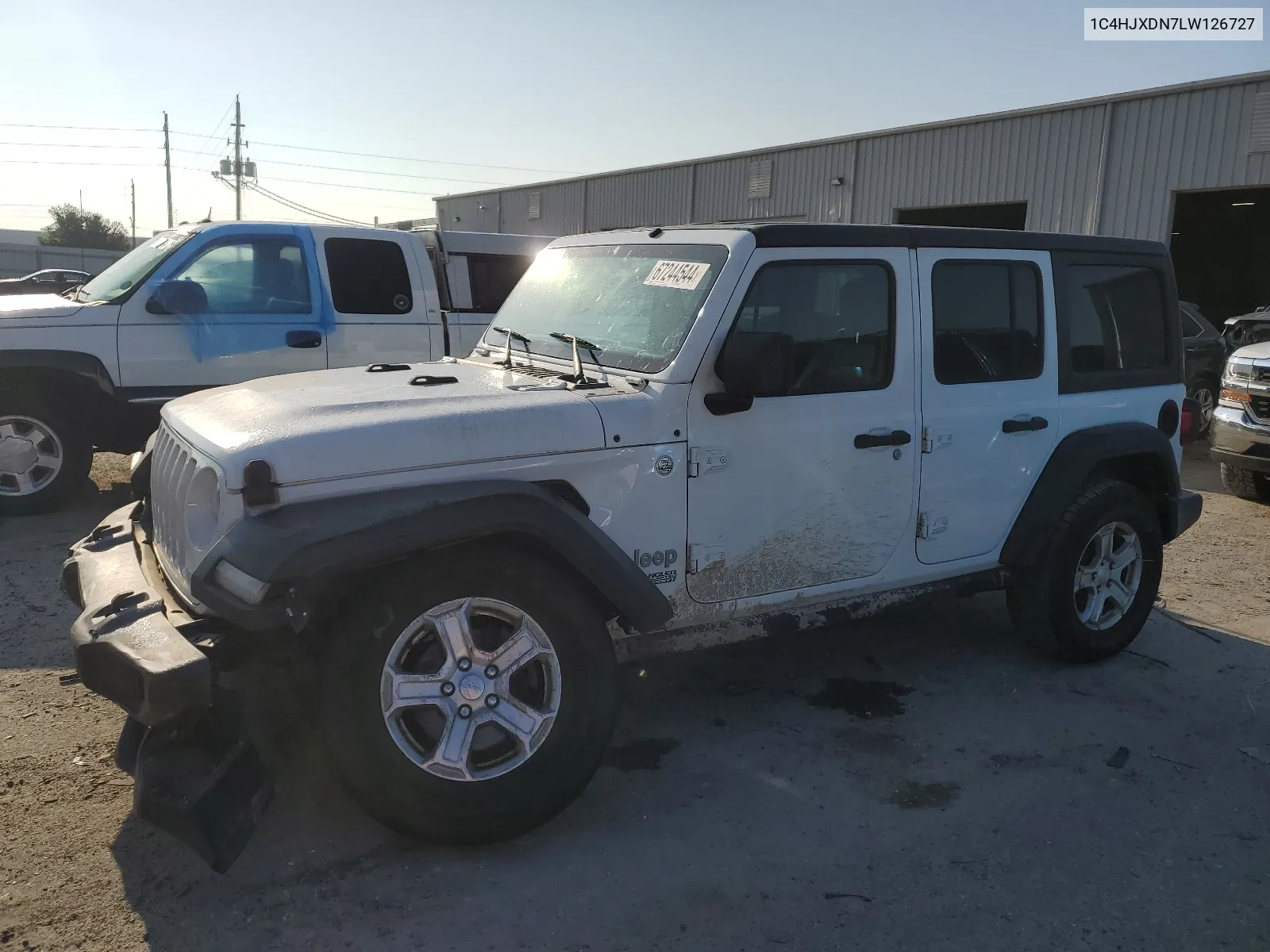 2020 Jeep Wrangler Unlimited Sport VIN: 1C4HJXDN7LW126727 Lot: 67244544