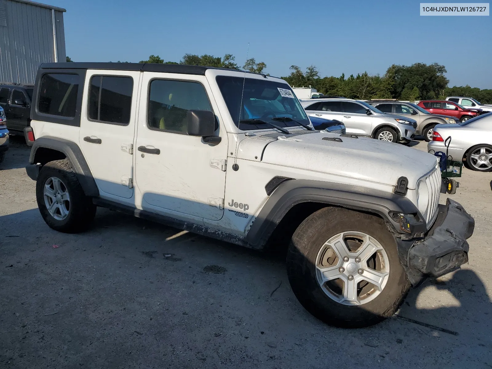 2020 Jeep Wrangler Unlimited Sport VIN: 1C4HJXDN7LW126727 Lot: 67244544