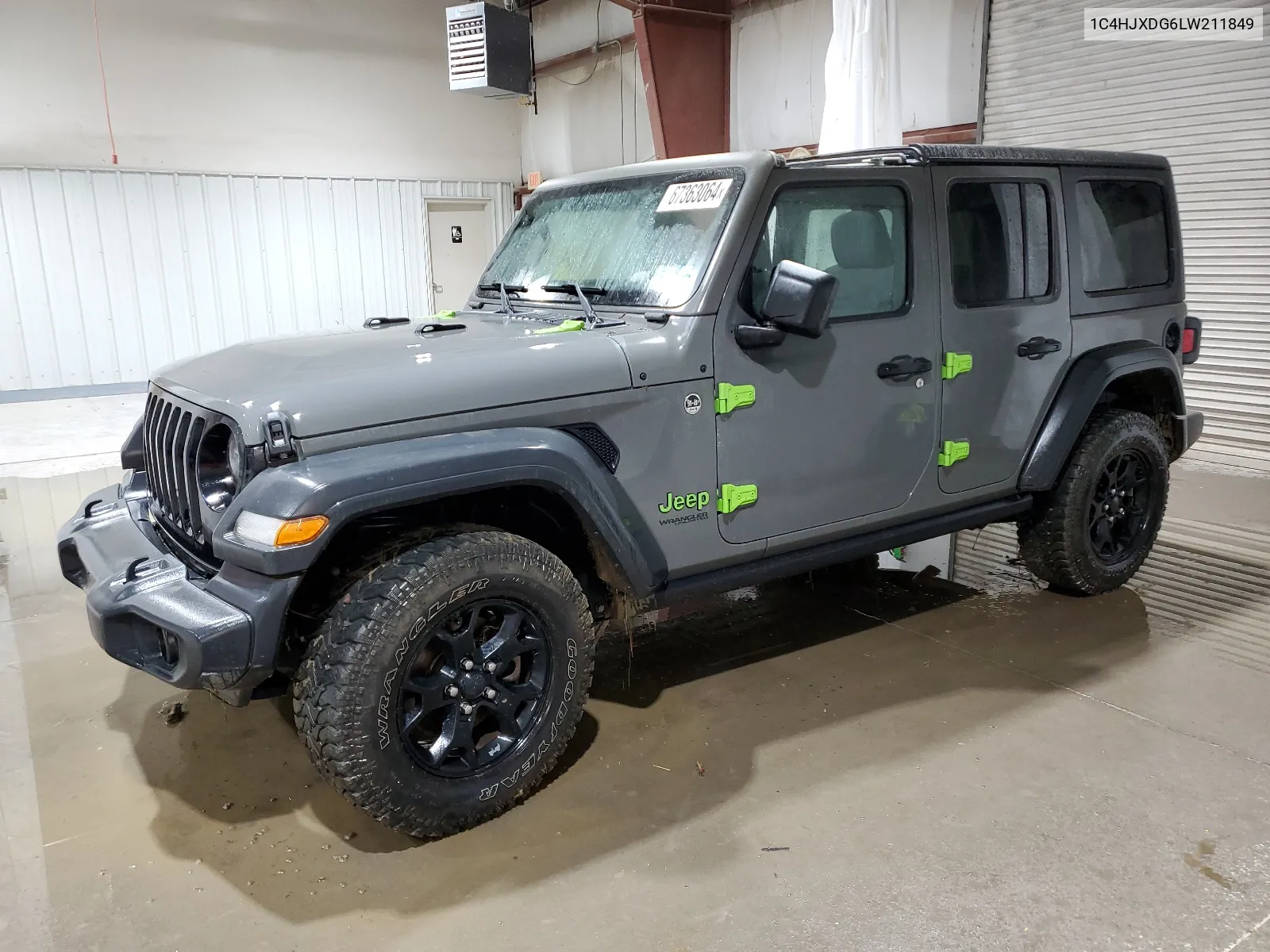 2020 Jeep Wrangler Unlimited Sport VIN: 1C4HJXDG6LW211849 Lot: 67363064