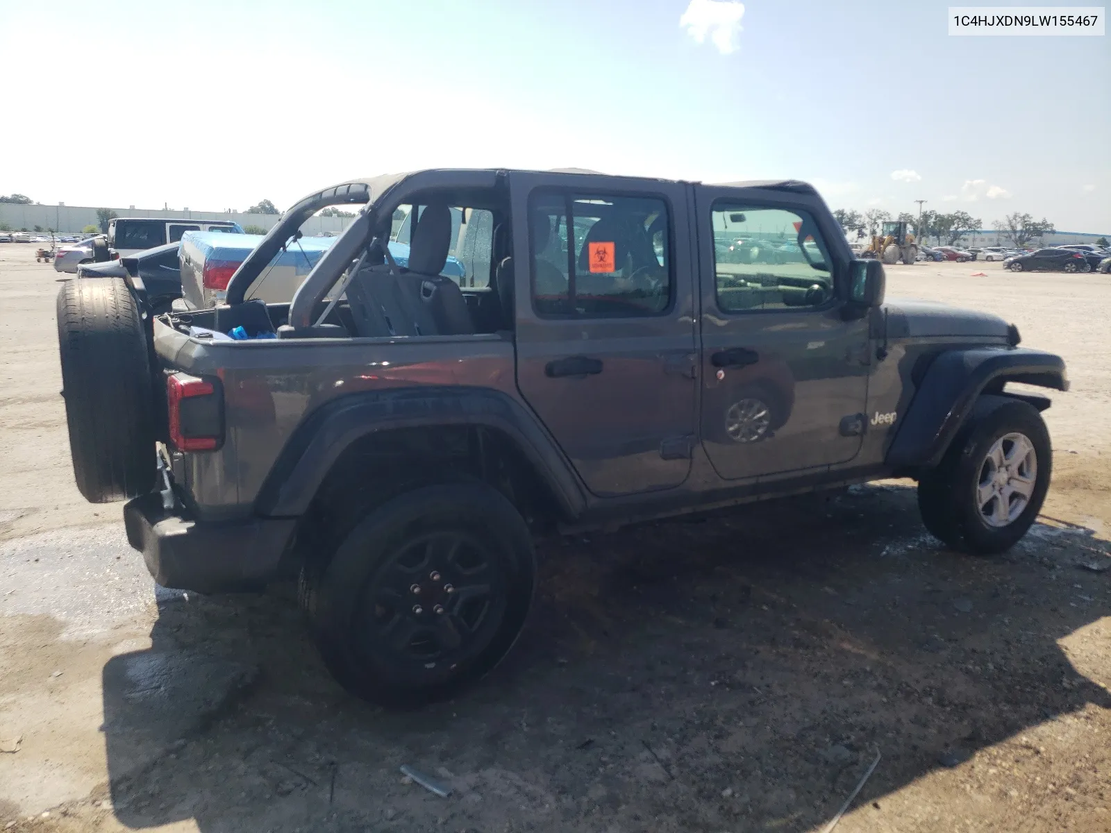 1C4HJXDN9LW155467 2020 Jeep Wrangler Unlimited Sport