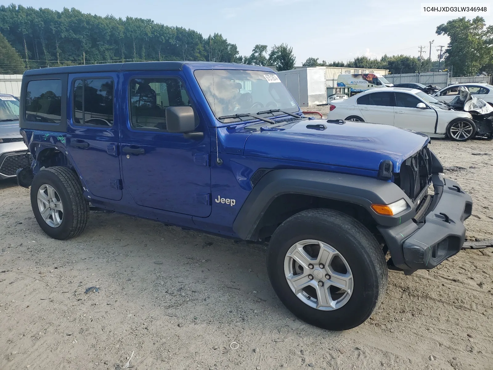 2020 Jeep Wrangler Unlimited Sport VIN: 1C4HJXDG3LW346948 Lot: 67512874