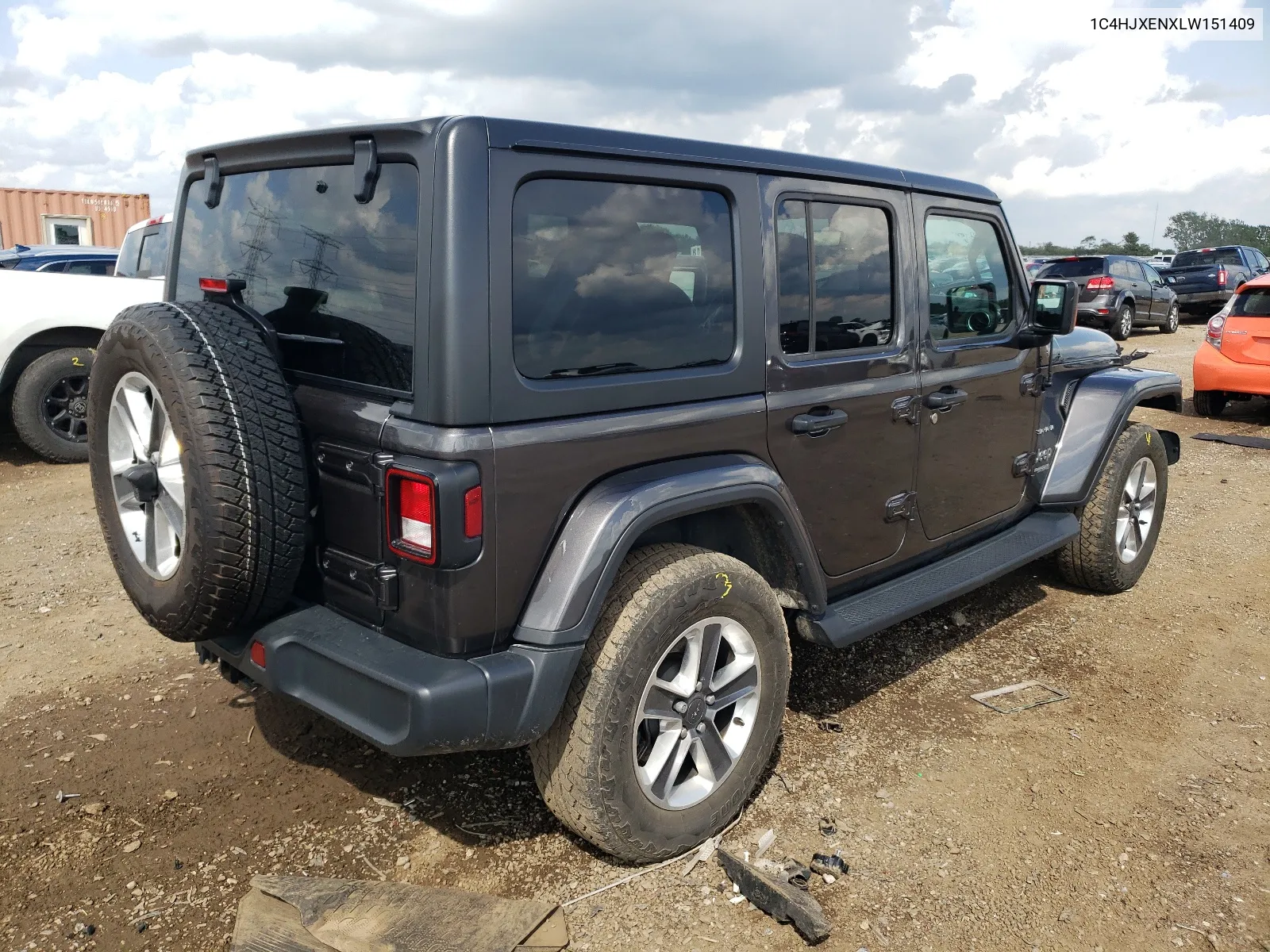 2020 Jeep Wrangler Unlimited Sahara VIN: 1C4HJXENXLW151409 Lot: 67777454