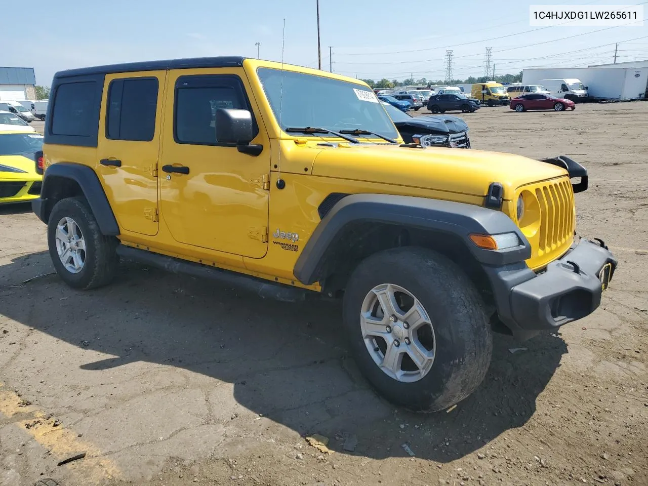 2020 Jeep Wrangler Unlimited Sport VIN: 1C4HJXDG1LW265611 Lot: 67928914