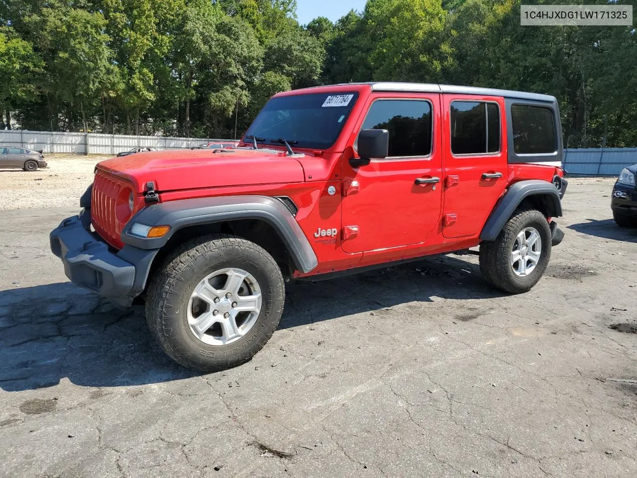 2020 Jeep Wrangler Unlimited Sport VIN: 1C4HJXDG1LW171325 Lot: 68717764