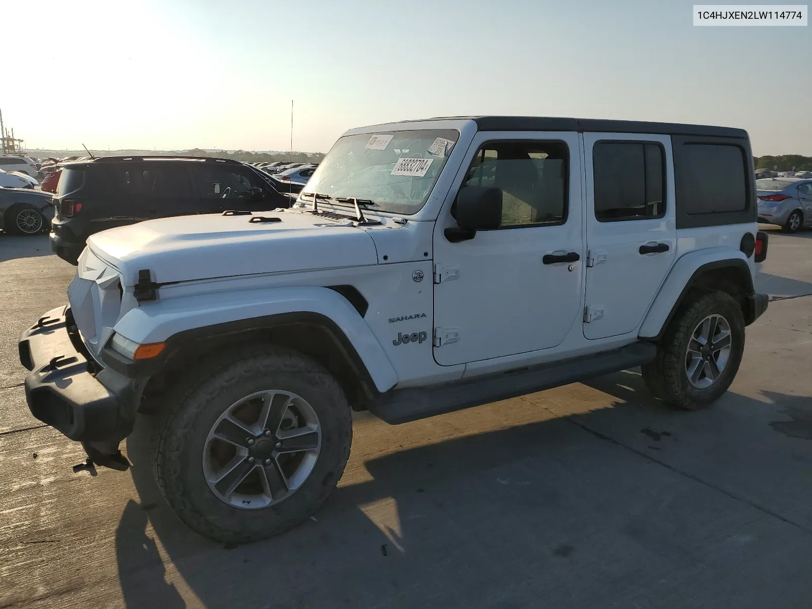 2020 Jeep Wrangler Unlimited Sahara VIN: 1C4HJXEN2LW114774 Lot: 68832704