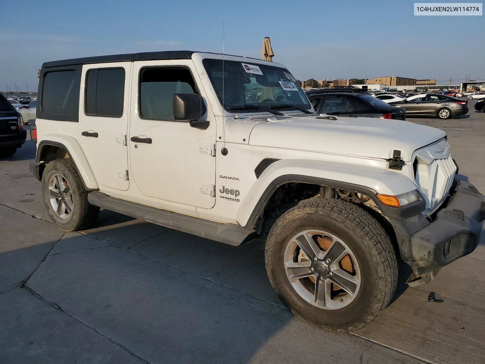 2020 Jeep Wrangler Unlimited Sahara VIN: 1C4HJXEN2LW114774 Lot: 68832704