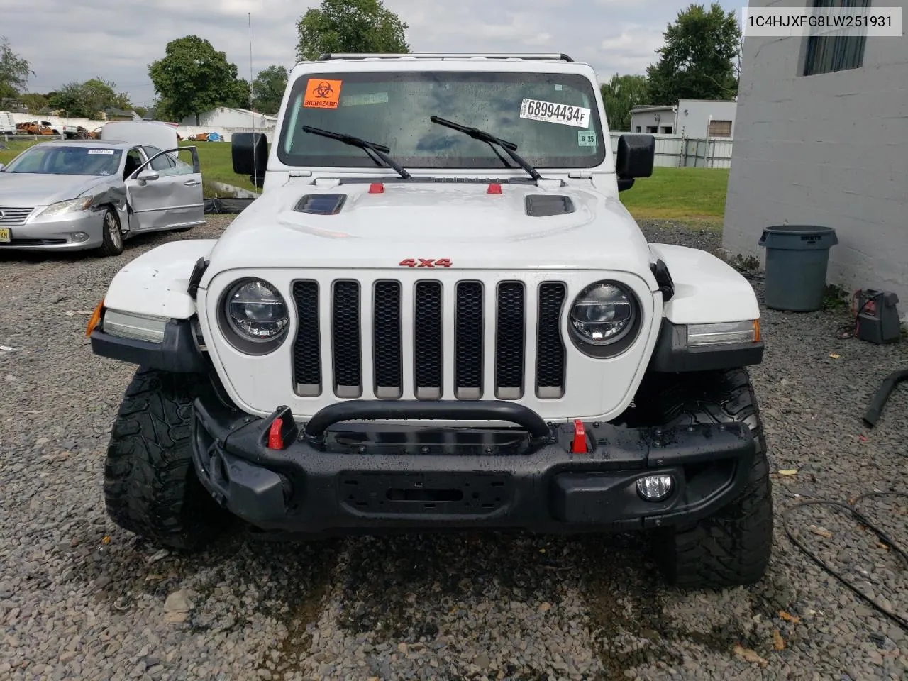 2020 Jeep Wrangler Unlimited Rubicon VIN: 1C4HJXFG8LW251931 Lot: 68994434