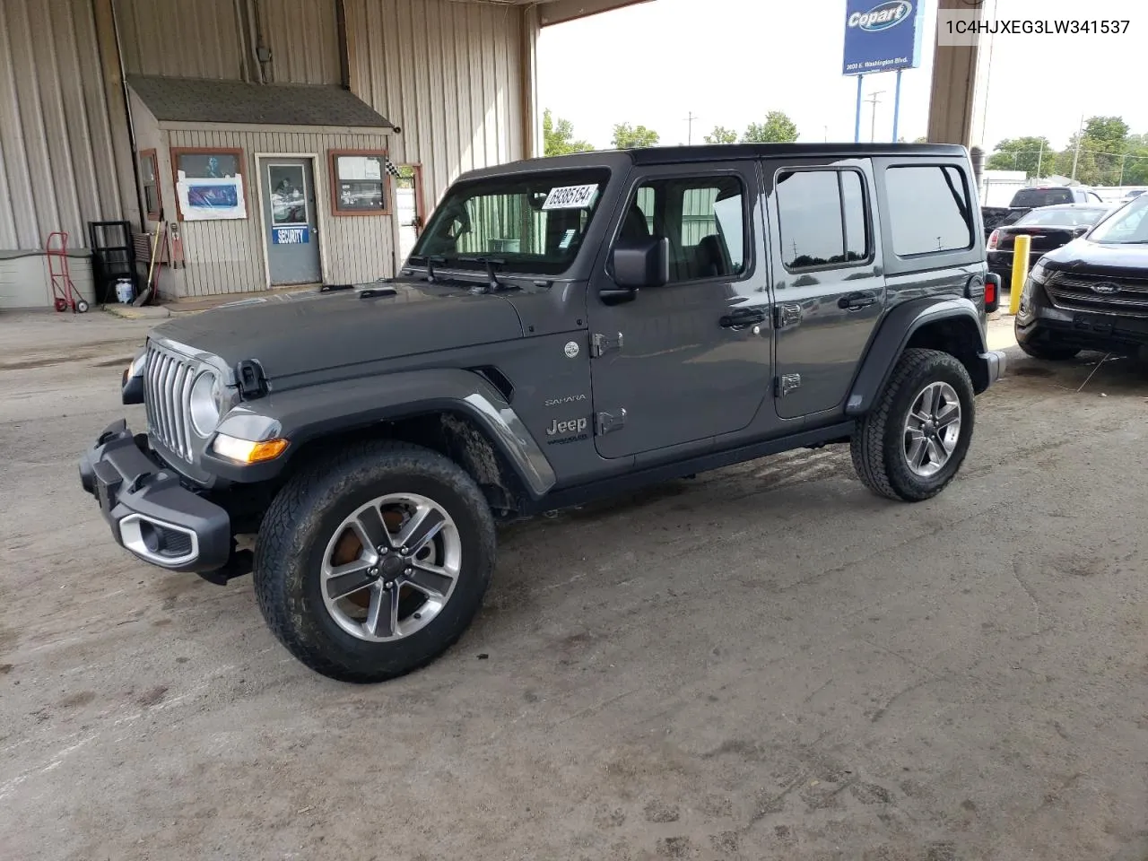 2020 Jeep Wrangler Unlimited Sahara VIN: 1C4HJXEG3LW341537 Lot: 69385154