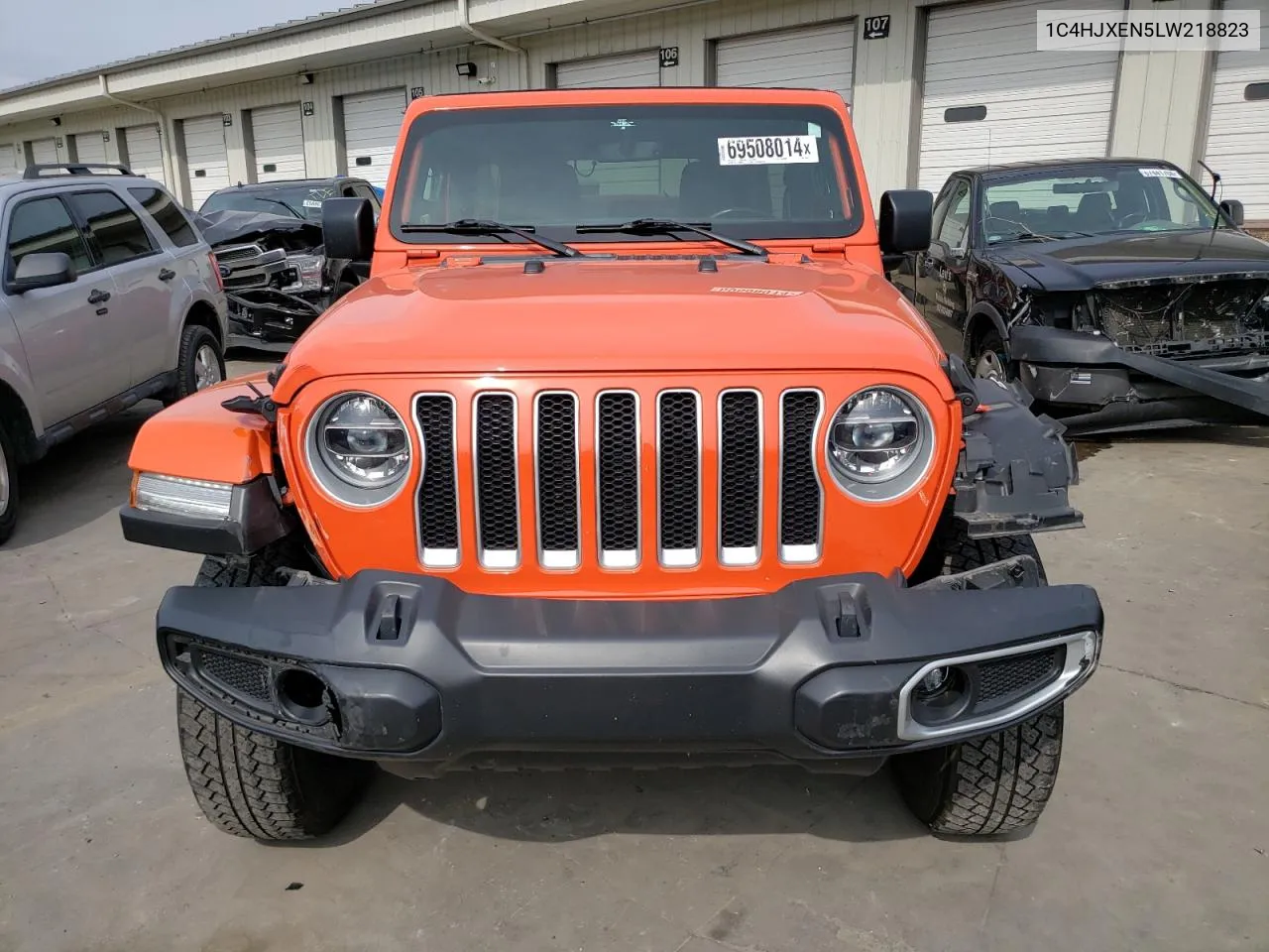 2020 Jeep Wrangler Unlimited Sahara VIN: 1C4HJXEN5LW218823 Lot: 69508014