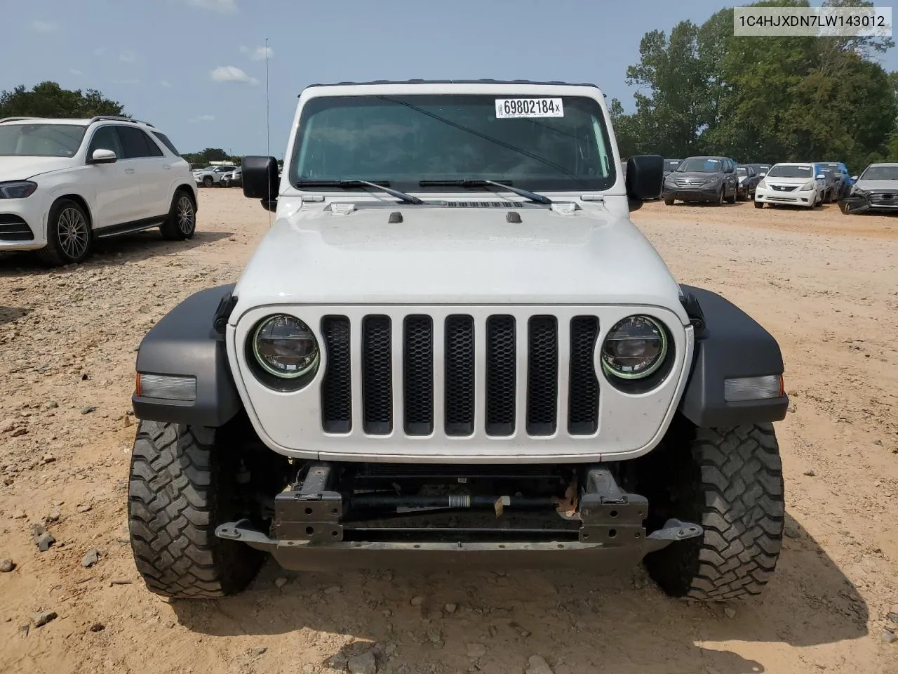 2020 Jeep Wrangler Unlimited Sport VIN: 1C4HJXDN7LW143012 Lot: 69802184