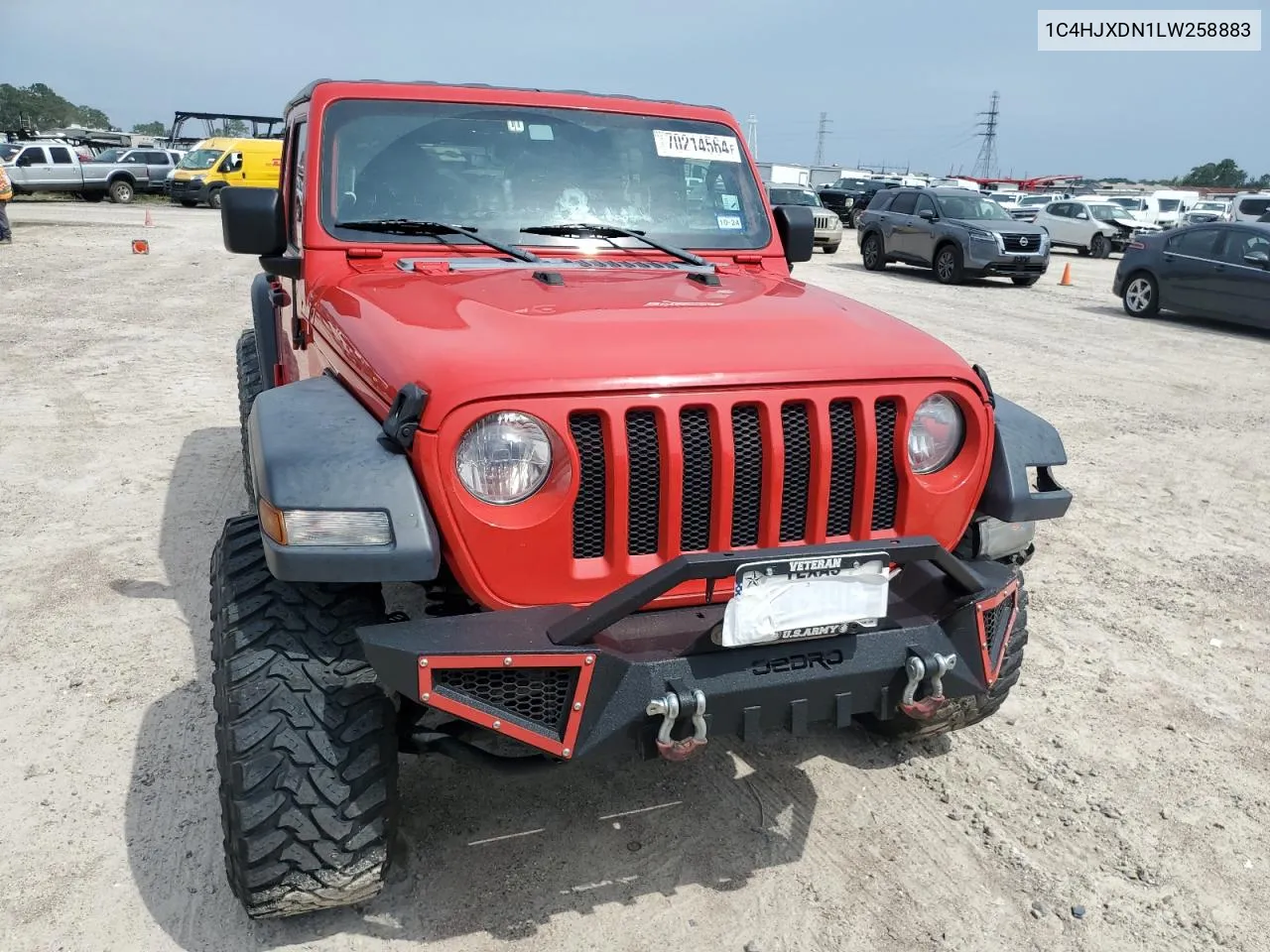 2020 Jeep Wrangler Unlimited Sport VIN: 1C4HJXDN1LW258883 Lot: 70214564