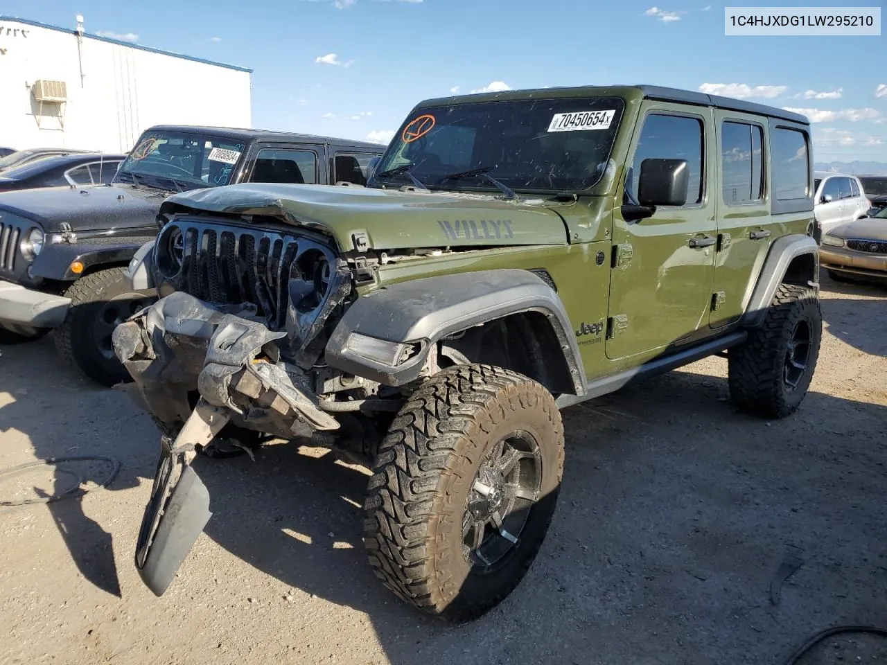 2020 Jeep Wrangler Unlimited Sport VIN: 1C4HJXDG1LW295210 Lot: 70450654