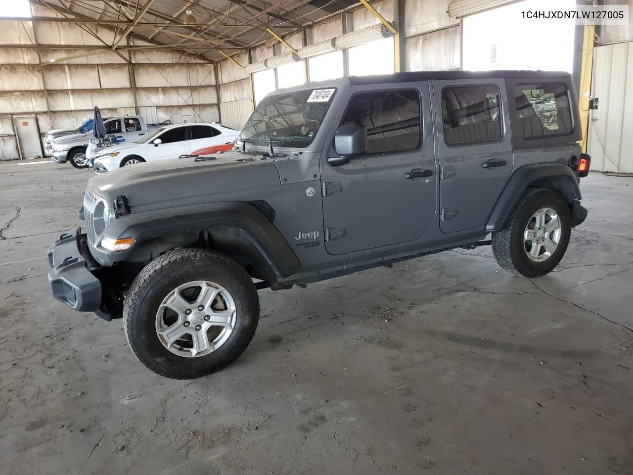 2020 Jeep Wrangler Unlimited Sport VIN: 1C4HJXDN7LW127005 Lot: 70487404